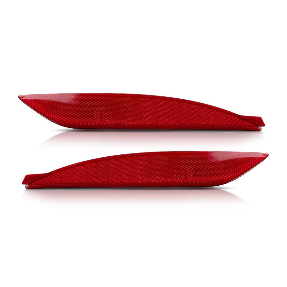KarParts360 For Hyundai Sonata Rear Reflector Lamp Unit 2011 2012 2013 Pair Driver and Passenger Side For HY2830102, HY2831102 | 92405-3S000, 92406-3S000