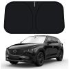 D-Lumina Windshield Sun Shade for Mazda CX-5 2017-2025 CX5 Accessories, Front Window Sunshade Sun Visor Protector Block UV Rays Heat, Foldable 2 Layers 210T Material view 1
