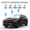 D-Lumina Windshield Sun Shade for Mazda CX-5 2017-2025 CX5 Accessories, Front Window Sunshade Sun Visor Protector Block UV Rays Heat, Foldable 2 Layers 210T Material view 2