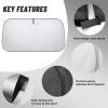 D-Lumina Windshield Sun Shade for Mazda CX-5 2017-2025 CX5 Accessories, Front Window Sunshade Sun Visor Protector Block UV Rays Heat, Foldable 2 Layers 210T Material view 4