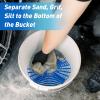 Tallew Car Wash Bucket Grit Trap Insert, 3-5 Gallon Bucket,Blue,4 Pcs view 4