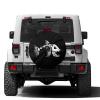 Foruidea Bones Fish Spare Tire Cover with Backup Camera Hole Wheel Tire Cover Fit Trailer, RV, SUV and Many Vehicle 17inch view 1