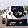 Foruidea Bones Fish Spare Tire Cover with Backup Camera Hole Wheel Tire Cover Fit Trailer, RV, SUV and Many Vehicle 17inch view 2