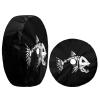 Foruidea Bones Fish Spare Tire Cover with Backup Camera Hole Wheel Tire Cover Fit Trailer, RV, SUV and Many Vehicle 17inch view 3