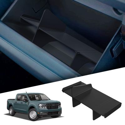 smabee Upgrade Car Glove Box Organizer Divider for Ford Maverick 2026 2022-2025 Glove Box Partition Divide Space ABS Storage Classification Accessories