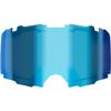 FXR Combat Dual Replacement Lens Anti-Fog Anti-Scratch UV Coating Pre-Curved - Blue Lens w/Ice Finish - One Size view 1