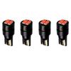 OtpOutopa 194 LED Bulb License Plate Lights T10 3030 4SMD Chipsets 161 168 192 193 194 2825 W5W Bulbs Canbus Error Free Fit for Car Dome Map Door Reading Courtesy Trunk Lights DC 12V (Red,4PCS) view 1