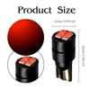 OtpOutopa 194 LED Bulb License Plate Lights T10 3030 4SMD Chipsets 161 168 192 193 194 2825 W5W Bulbs Canbus Error Free Fit for Car Dome Map Door Reading Courtesy Trunk Lights DC 12V (Red,4PCS) view 2