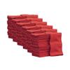 Nabob Wipers Auto Mechanic Shop Towels 500 Pack Bulk Shop Rags 100% Cotton Size 14"x14" Commercial Grade (500 Pack, Red) view 2