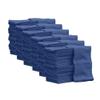 Nabob Wipers Auto Mechanic Shop Towels 500 Pack Bulk Shop Rags 100% Cotton Size 14"x14" Commercial Grade (500 Pack, Blue) view 2