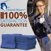 Nabob Wipers Auto Mechanic Shop Towels 500 Pack Bulk Shop Rags 100% Cotton Size 14"x14" Commercial Grade (500 Pack, Blue) view 3
