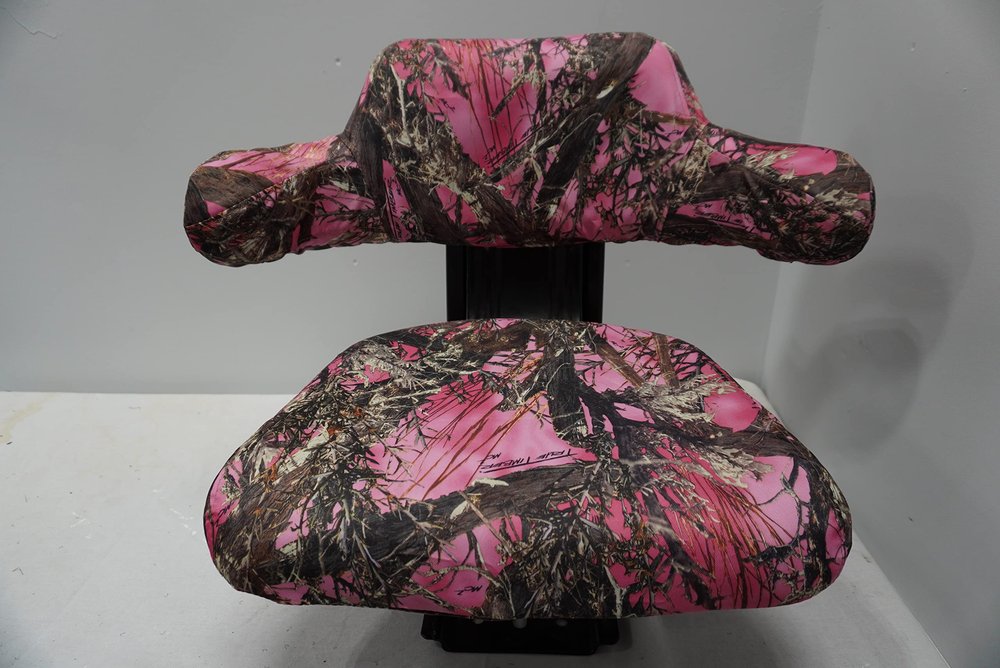 Durafit Seat Covers, Universal Tractor Seat Waterproof Seat Cover in Camo Choose Your camo. (TS135 MC2 Pink)