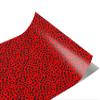 Rwraps Red Cheetah Gloss Vinyl Film Wrap 59in x 7ft Vinyl Vehicle Car Film Sheet Roll view 1