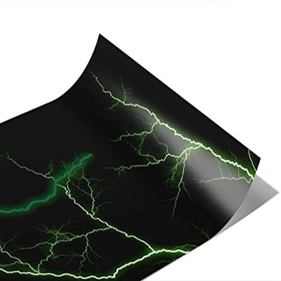 Rwraps Green Lightning Gloss Vinyl Film Wrap 59in x 10ft Vinyl Vehicle Car
