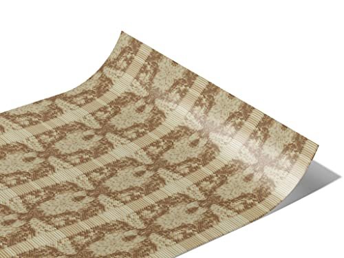 Rwraps White Python Snake Gloss Vinyl Film Wrap 59in x 21ft Vinyl Vehicle Car Film Sheet Roll