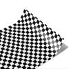 Rwraps White Checkered Gloss Vinyl Film Wrap 59in x 27ft Vinyl Vehicle Car Film Sheet Roll view 1