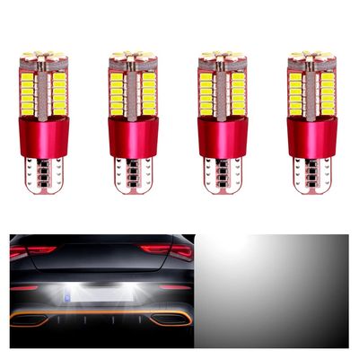 OtpOutopa 194 LED Bulb License Plate Lights T10 3014 57SMD Chips 161 168 192 193 2825 W5W Bulbs Canbus Error Free for Car Dome Map Door Reading Courtesy Trunk Lights Indicator Lights (White,4PCS)