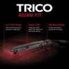 TRICO Solutions Asian Fit 24 Inch & 16 Inch Pack of 2 High Performance Automotive Replacement Windshield Wiper Blades for Select Honda, Hyundai, Toyota, Mitsubishi, and Kia Models (57-2416) view 2