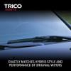 TRICO Solutions Asian Fit 24 Inch & 16 Inch Pack of 2 High Performance Automotive Replacement Windshield Wiper Blades for Select Honda, Hyundai, Toyota, Mitsubishi, and Kia Models (57-2416) view 3