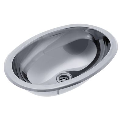 AMBASSADOR Marine Grade 304 Stainless Steel Cylinder Sink Ultra-Mirror Finish, 17" x 12" Dia. x 5" Deep (S67-6515-UM-W) for Boat/RV/Camper Galley, Kitchen, or Bathroom
