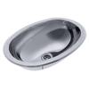AMBASSADOR Marine Grade 304 Stainless Steel Cylinder Sink Ultra-Mirror Finish, 17" x 12" Dia. x 5" Deep (S67-6515-UM-W) for Boat/RV/Camper Galley, Kitchen, or Bathroom view 1