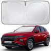 Magnelex Car Windshield Sunshade - Advanced Light-Blocking Protection, Foldable Sun Shade with Mirror Cut-Out Keeps Your Vehicle Cool, Fit for Cars, Trucks, and SUVs - Large (64 x 34 in) view 1
