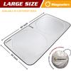 Magnelex Car Windshield Sunshade - Advanced Light-Blocking Protection, Foldable Sun Shade with Mirror Cut-Out Keeps Your Vehicle Cool, Fit for Cars, Trucks, and SUVs - Large (64 x 34 in) view 4