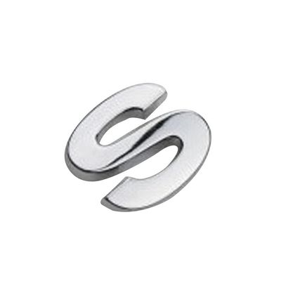 1x Car Auto Chrome Metal DIY 3D Letters Digital Alphabet Emblem Car Bumper Stickers (S)