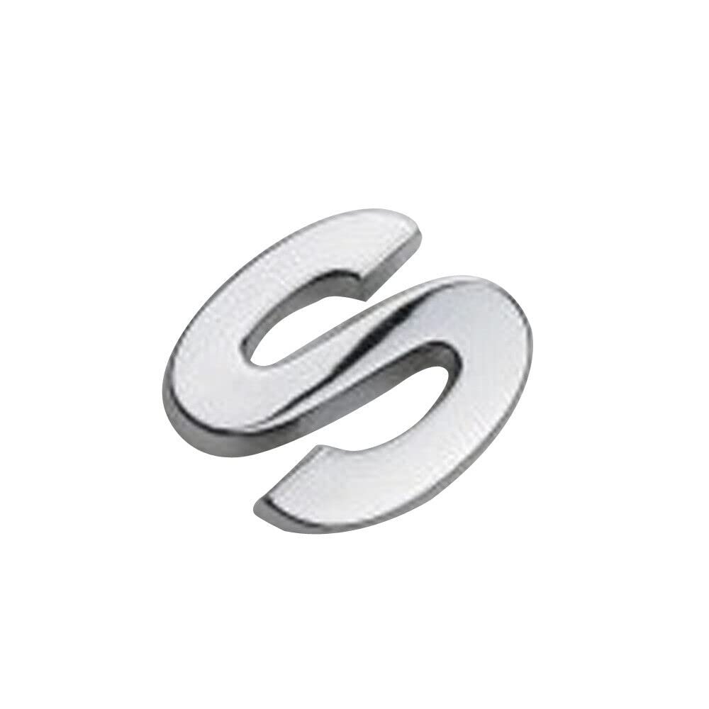 1x Car Auto Chrome Metal DIY 3D Letters Digital Alphabet Emblem Car Bumper Stickers (S)