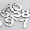 1x Car Auto Chrome Metal DIY 3D Letters Digital Alphabet Emblem Car Bumper Stickers (S) view 2