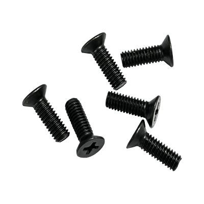 iTobest Motorcycle Master Cylinder Front Brake Reservoir Cover Cap Screws Replacement M4x0.7x12mm Black 6-Pack