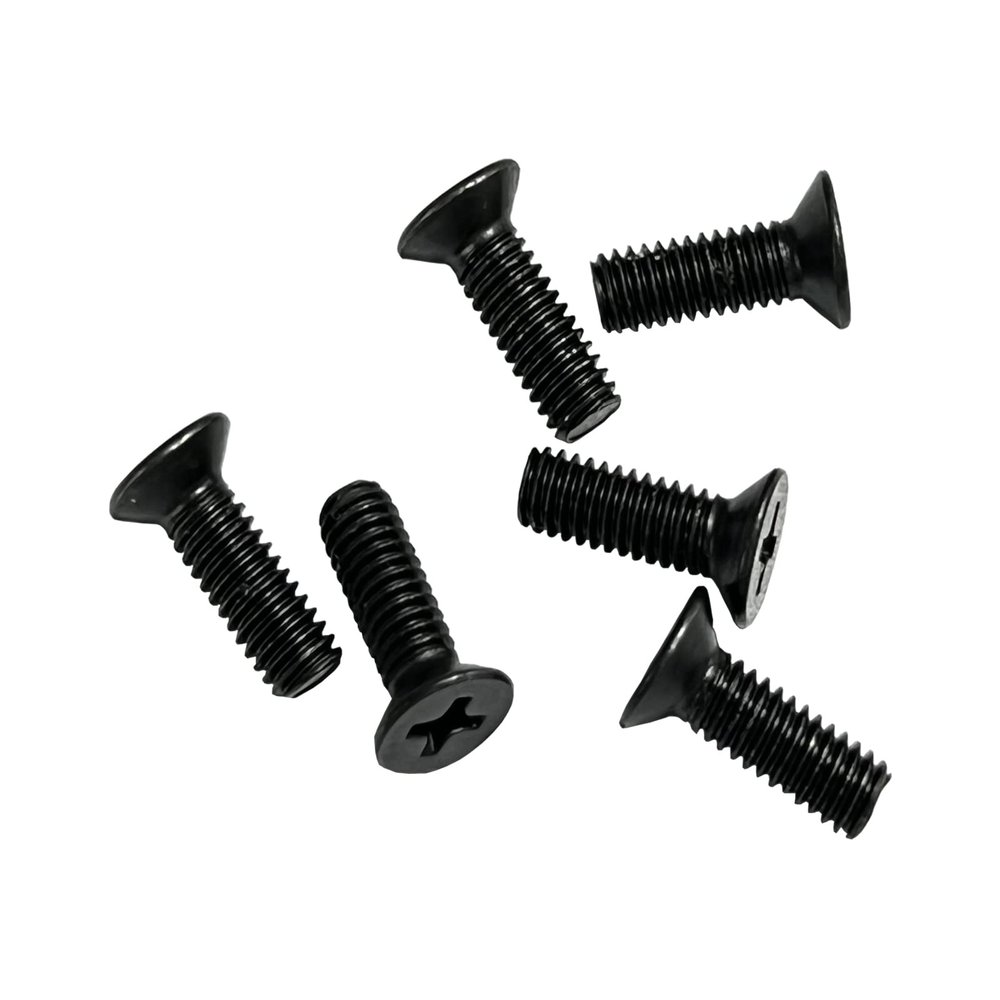 iTobest Motorcycle Master Cylinder Front Brake Reservoir Cover Cap Screws Replacement M4x0.7x12mm Black 6-Pack