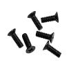 iTobest Motorcycle Master Cylinder Front Brake Reservoir Cover Cap Screws Replacement M4x0.7x12mm Black 6-Pack view 1