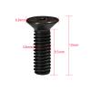 iTobest Motorcycle Master Cylinder Front Brake Reservoir Cover Cap Screws Replacement M4x0.7x12mm Black 6-Pack view 2