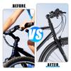 X AUTOHAUX 138mm Mountain Bike Stem Riser Fork Stem Extender Handlebar Bicycle Parts Aluminum Alloy Black 1 Set view 2