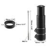X AUTOHAUX 138mm Mountain Bike Stem Riser Fork Stem Extender Handlebar Bicycle Parts Aluminum Alloy Black 1 Set view 4