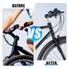 X AUTOHAUX 138mm Mountain Bike Stem Riser Fork Stem Extender Handlebar Bicycle Parts Aluminum Alloy Silver Tone 1 Set view 2