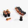 Aluminium Bolts Well nut Bolt Kit Windscreen Installation Kit For Kawasaki ER-6F 2008 2019 2010 2011 2012 2013 NINJA 650R Aftermarket Windshields Bolts Clips Screw Kits (Orange) view 2