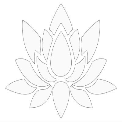 Lotus Flower Silhouette Vinyl Decal Car Self Love Water Bottle Boho Sticker