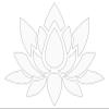 Lotus Flower Silhouette Vinyl Decal Car Self Love Water Bottle Boho Sticker view 1