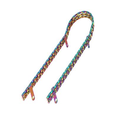 Lowrider Bike Triple Twisted Square Sissy Bar Oil Slick.