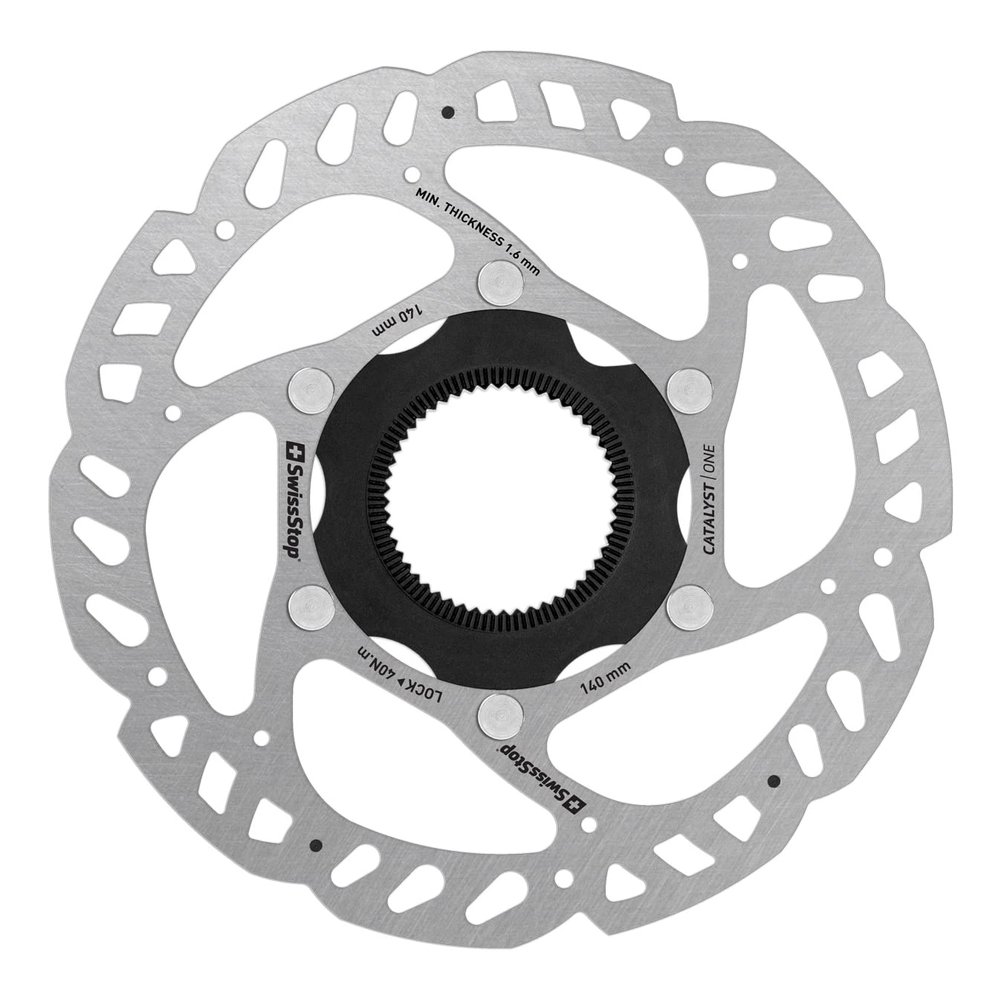 SwissStop Catalyst One Centre Lock Disc Brake Rotor 140mm diameter