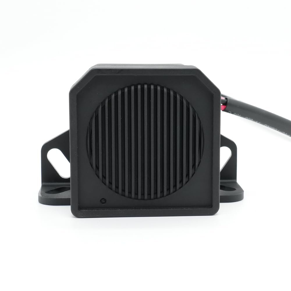 YUESONIC White Noise Reversing Alarm Adjustable 85/90/95/100dB for Vehicle Safety