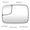 Driver Left Side View Heated Mirror Glass for Dodge Ram 1500 2500 3500 2005-2009, Replaces 5161011AA, 191035AA, CH1324121 view 3