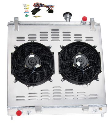 HKAUTOPART Radiator for 2004-2015 Nissan Armada Titan Pickup Truck 5.6L V8 Flex Gas & 2004-2010 Infiniti QX56 5.6L V8 Gas, 4 Row Full Aluminium Radiator + 2 x 12 Inch Fans + Shroud + Relay Kit