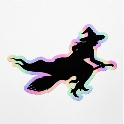 Holographic Decal Stickers Of Witch Premium Waterproof Vinyl Decal Stickers For Laptop Phone Accessory Helmet Car Window Mug Tuber Cup Door Wall Decoration ANDVER30g5341HO110422