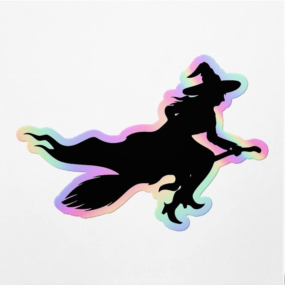 Holographic Decal Stickers Of Witch Premium Waterproof Vinyl Decal Stickers For Laptop Phone Accessory Helmet Car Window Mug Tuber Cup Door Wall Decoration ANDVER30g5341HO110422