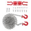Tow Hook Chain Set for Climbing Crawler Car, Wih Ok, High- Tow Chain Ok for Climbing Crawler Car, Steel Trailer Chain, U-Shaped Pull Buckle, 1/10 Scale view 3