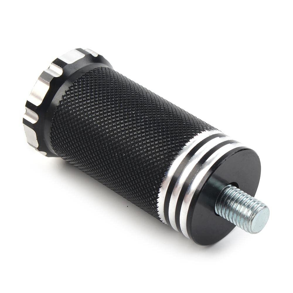 FSFY Motorcycle Gear Shift Lever Foot Pegs Anti-Skid Shifter Peg Pedal CNC for Harley all model (Black)