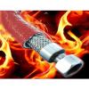 Alioncar 1"(25.4mm) ID Fire Sleeve Heat Sleeve Heat Shielded Fire Thermo Armor Silicone Coated Fiberglass for Automotive Hose Lines & Electrical Wiring,3.3 feet(Red) view 4